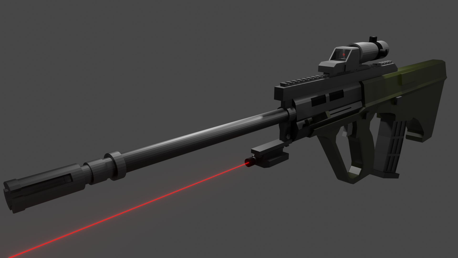 Custom AUG (Low Poly) preview image 10